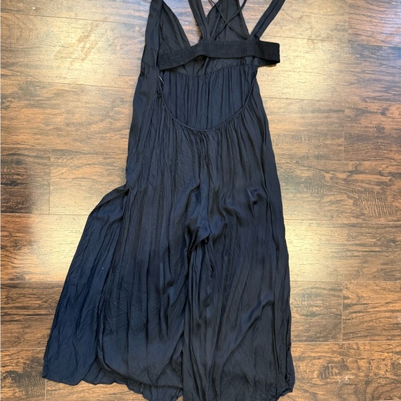 Anthropologie Black Silk Jumpsuit - Picture 3 of 6